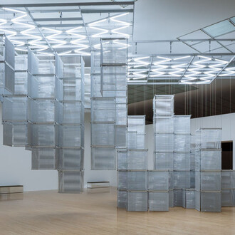 Haegue Yang, Star-crossed rendezvous, exhibition view. Courtesy of MOCA