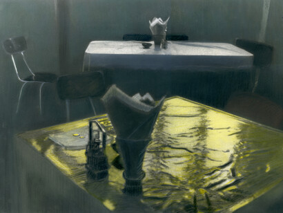 Leonora Vicuña, El hule (detalle), c.1985. Cortesía de Galería Vasari