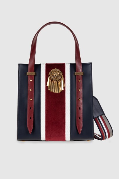 Ledeff, Carla Shopper Blue Burgundi