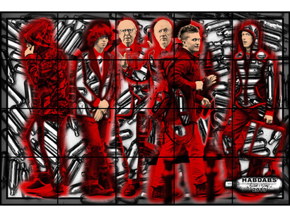 Gilbert & George, Habdabs, 2013, Mixed media, 254 x 377 cm (100 x 148.43 in), Courtesy Galerie Thaddaeus
Ropac, Paris/Salzburg © Gilbert & George