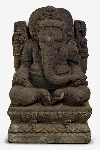 Volcanic stone Ganesha from Java, Indonesia, about AD 1000–1200. Courtesy of British Museum
