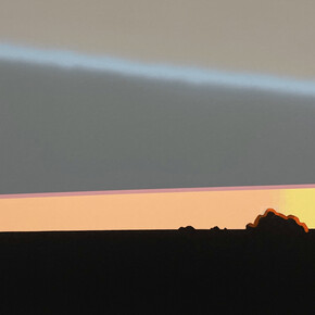 Nobuyuki Takahashi, From the window of a running train, 2023, acrylic on canvas, 97x162 cm. Courtesy the artist and Rena Bransten, San Francisco