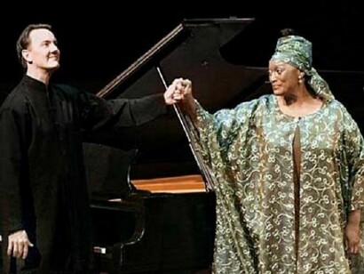 Mark Markham with Jessye Norman