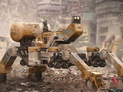 Cena do filme Wall-E. Nessa perspectiva, a IA poderia se tornar um meio de ampliar a criatividade humana e fomentar a interconexão, promovendo novas formas de interação e expressão em lugar de simplesmente priorizar produtividade ou otimização