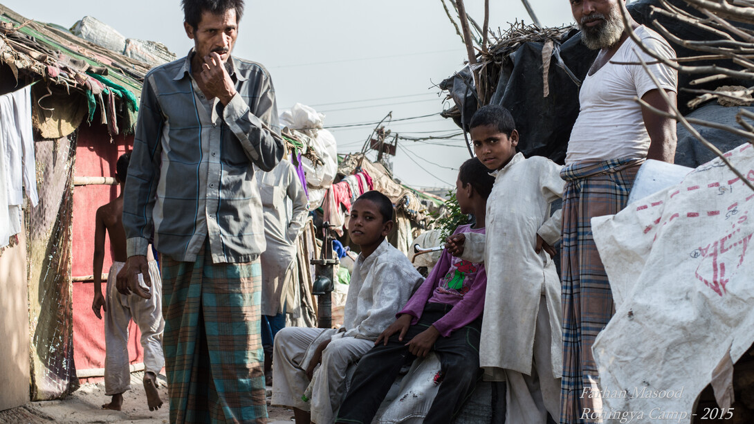 People of Rohingya community living in one of the Camp at New Delhi