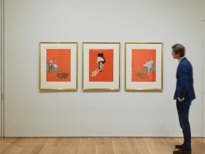 Bacon and Freud, Exhibition view. Courtesy of Marlborough Graphics