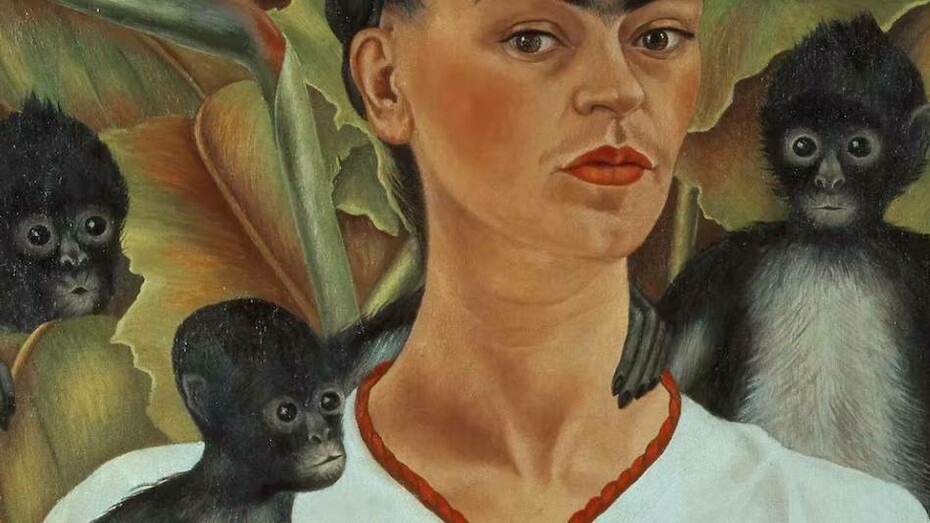 Frida Kahlo Self-portrait with Monkeys (1943)