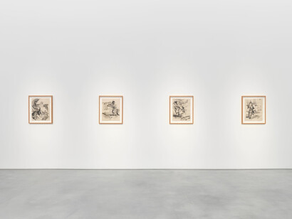 Luke Agada, Between two suns, exhibition view. Courtesy of Roberts Projects 