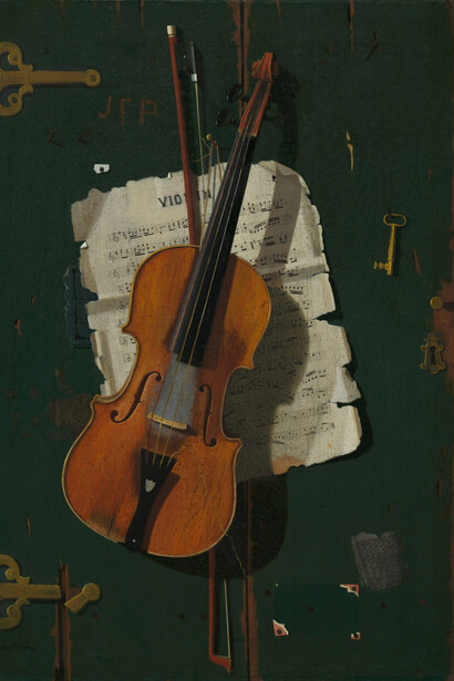 John Frederick Peto, Le vieux violon, vers 1890. Avec l'aimable autorisation du Musée Marmottan-Claude Monet