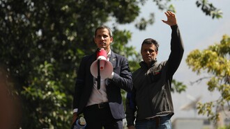 Juan Guaidó y Leopoldo López