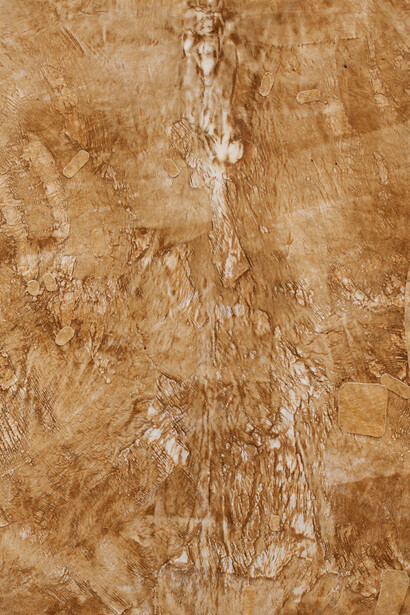 Etienne Chambaud, Contre Dépouille, 2012, Zebra hide on canvas, 115 x 110 x 2,5 cm, Courtesy of the artist