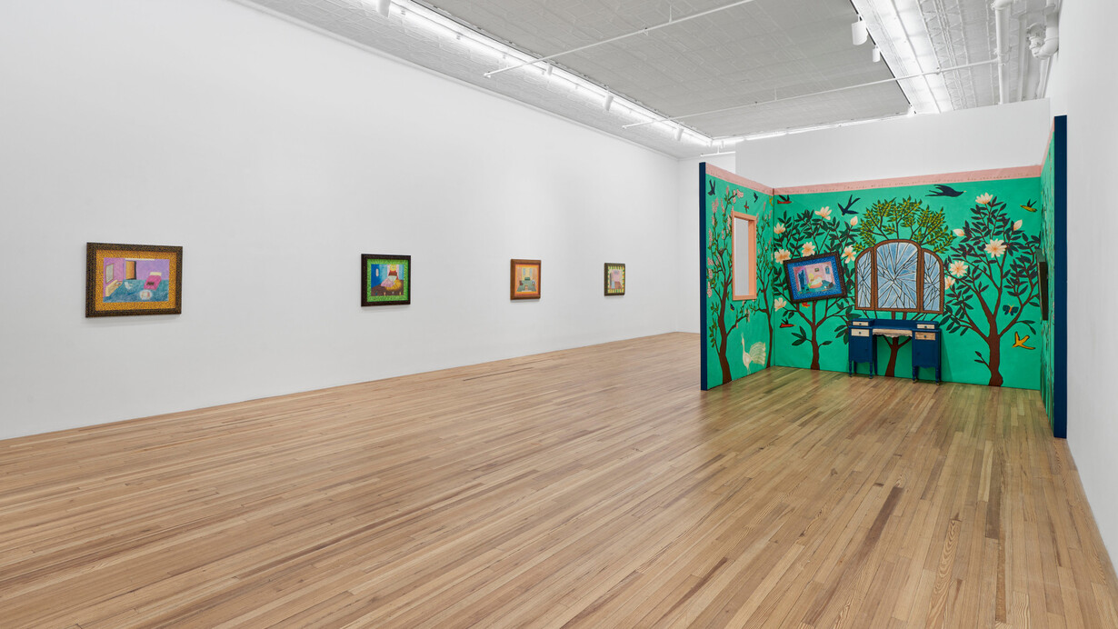 Hollis Sigler, Mysterious delights of my heart, exhibition view. Courtesy of Andrew Kreps Gallery
