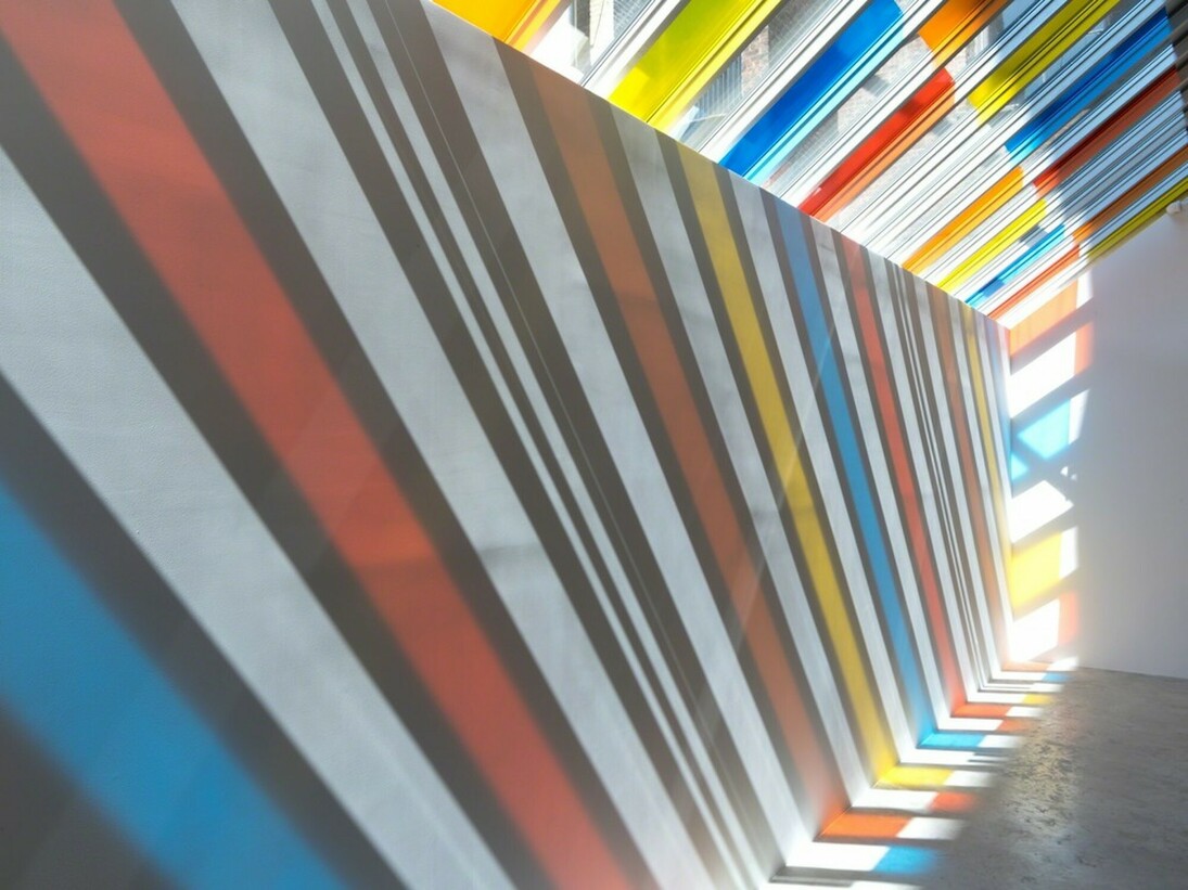 Daniel Buren, Exhibition view. Courtesy of Bortolami