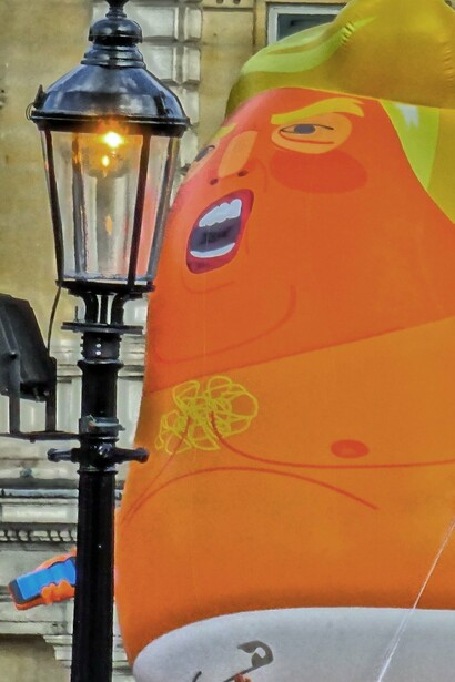 Protesta anti-Trump en Londres, Inglaterra, marzo de 2018
