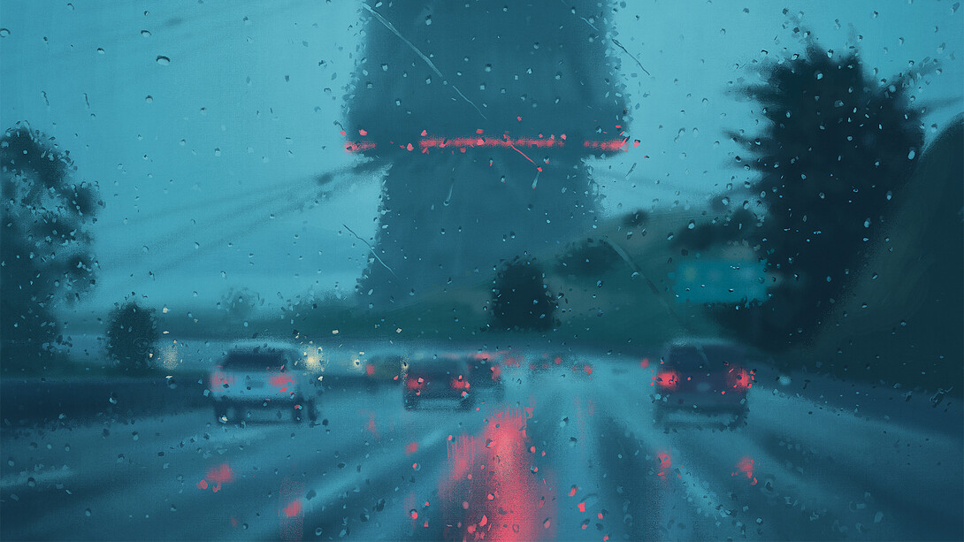 Simon Stålenhag, ilustración de la serie "The Electric State" (2017)