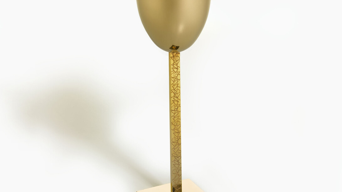 Alessandro Mendini dimensioni: h. totale cm 26,5; diametro coppa cm 8,5; base cm 7x7