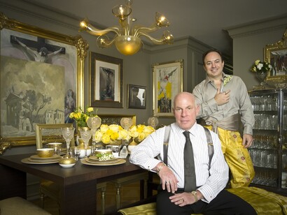 Wedding portrait with Barnet Cohn, 2016. Photo by Mark Ludak