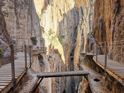 Los alrededores de Málaga cuentan con parajes tan espectaculares como el 'Caminito del Rey'