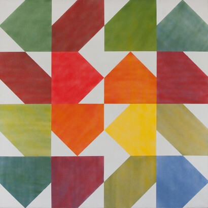 Ernest Edmonds, Fifty Seven, 1982, Acrylic on canvas