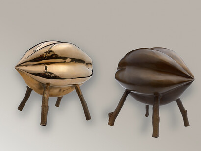 Carlos Jacanamijoy, Chilakuan, Escultura de bronce, 21 x 22 x 16 cm, 2013 & Chilakuan, Escultura de bronce, 21 x 22 x 16 cm, 2013
