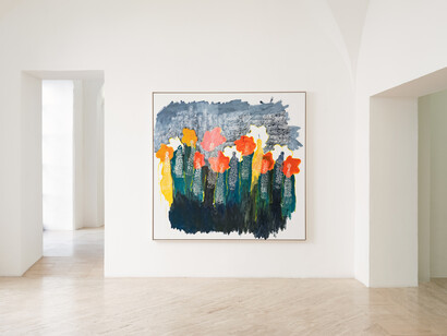 Portia Zvavahera, Like flowers we fade, vista della mostra. Cortesia di Fondazione Memmo Arte Contemporanea