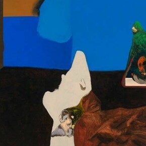 Jorge Queiroz, Seeing is Believing, 2013, Oil and acrylic on canvas, 160 x 180 cm, 63 x 70 3/4 in