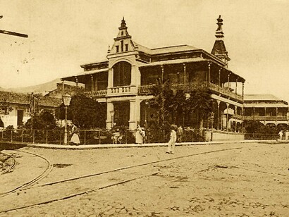 Foto antigua del Palacio de Hierro de Orizaba