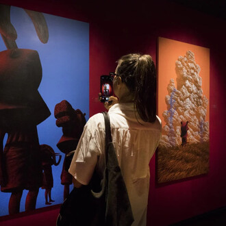 Lee Gihun, Masquerade. Pietà, exhibition view. Courtesy of Dorothy Circus Gallery