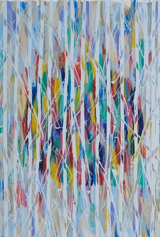 Tom Pike, Where the white plume waves, 48 x 38 cm, acrylic on paper