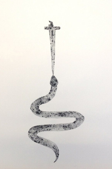 Yazid Oulab, Untitled (I), 2014, Graphite on paper, 65h x 50w cm