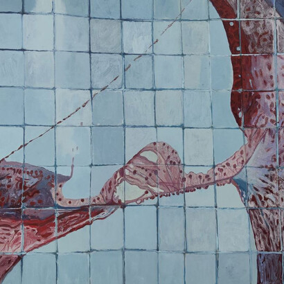 Rubén D'Hers, Filtración de armónicos, vista de exhibición. Cortesía de Galería ABRA