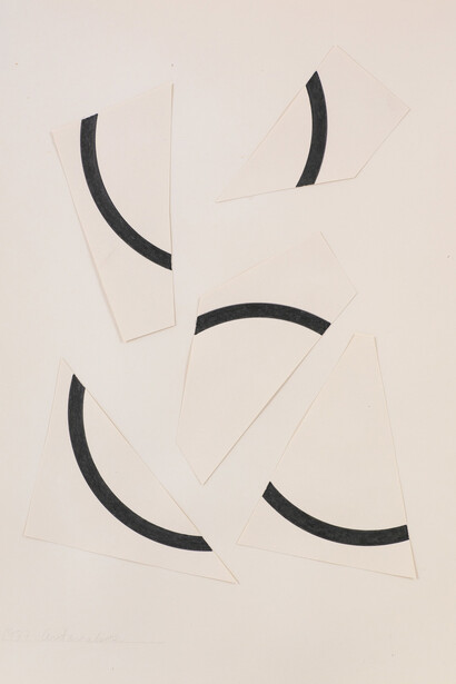 Stephen Antonakos, Untitled collage m2, 1977. Courtesy of Bookstein Projects
