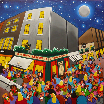 Shane Johnson, Busy evening outside Kehoes