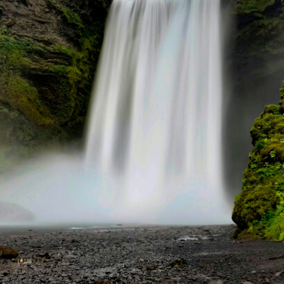 Cachoeira.  A natureza é imprescindível para o bem-estar.