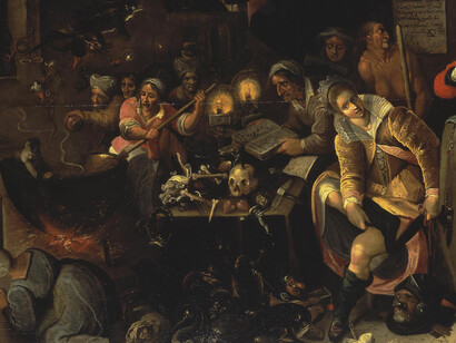 Frans Francken il Giovane, Sabba, particolare