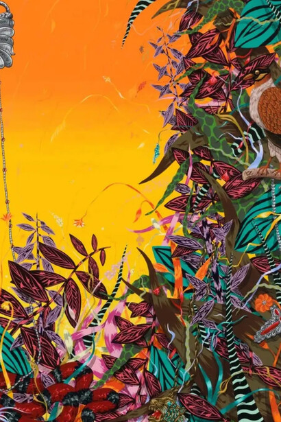 Amir H. Fallah, Dolce Vita (detail), 2021. Courtesy of the artist, Art for Change and Phillips