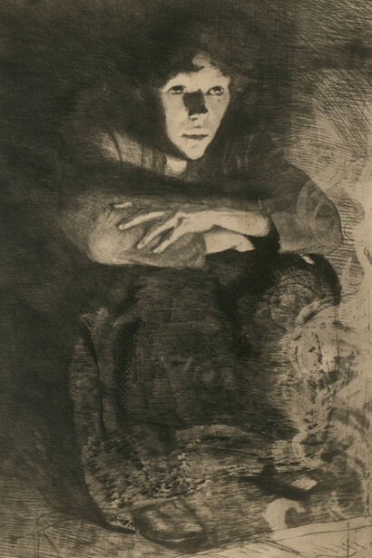 Albert Besnard, Über der asche, 1887. Mit freundlicher Genehmigung der Staatlichen Museen