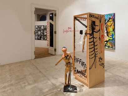 Jonathan Meese, Exhibition view. Courtesy of Galerie Krinzinger