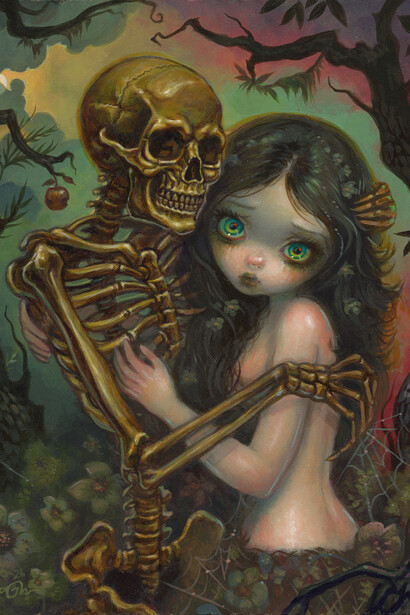 Jasmine Becket-Griffith, Deaths embrace (detail). Courtesy of Corey Helford Gallery