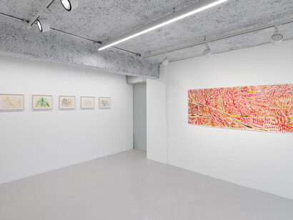 Achraf Touloub, Pleiades, exhibition view. Courtesy of Galeria Plan B