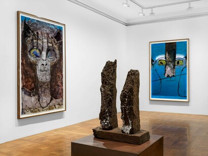 Installation view, Huma Bhabha, David Zwirner, New York, February 22—April 6, 2024.
Courtesy David Zwirner