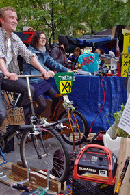 Powering one U.S. household would need 41 pedalers on bike-powered generators pedaling for eight hours each day