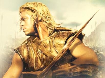 Brad Pitt como el guerrero Aquiles en la película 'Troya' (2004)
