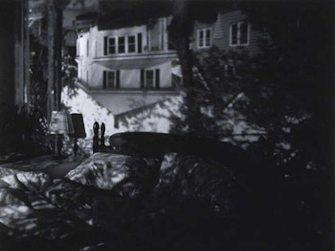 Camera Obscura Image of Houses Across the Street in Our Bedroom, Abelardo Morell, 1991, gelatin silver print, 20 x 24 inches, American, born Cuba, born 1948. Purchase with funds provided by the Memorial Art Fund.