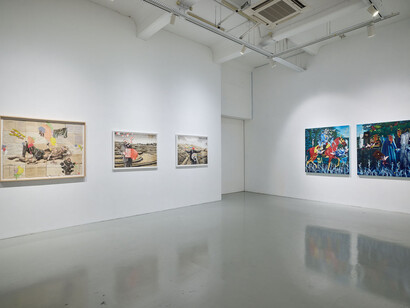 Various artists, Faces and figures, exhibition view. Courtesy of Mizuma Gallery