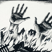 Mario Armengol Torrella, Between purgatory and hell (Entre el 
Purgatorio y el Infierno) (detalle), c. 1943-1945. Cortesía del Museu Nacional d'Art de Catalunya. Col·lecció A. L. & P. A. Kiddey