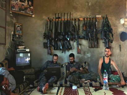 Soldiers having a rest