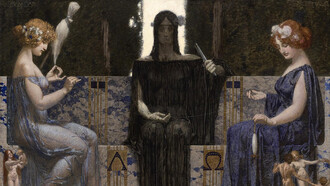 Alexander Rothaug; Las tres Moiras, c. 1910