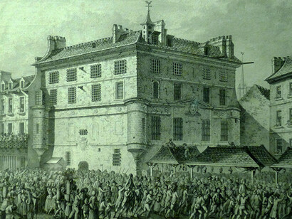 Los inicios de la Revolución francesa:«El pueblo saca a los guardias de la Abadía de St. Germain», Pierre-Gabriel Berthault
