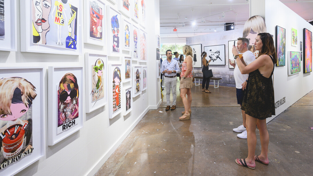 ATX: Concrete to canvas, 2023, opening reception. Courtesy of West Chelsea Contemporary